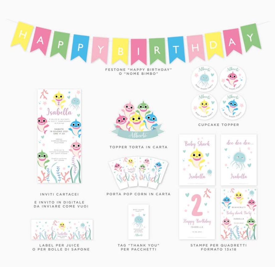Party Kit Baby Shark Theme