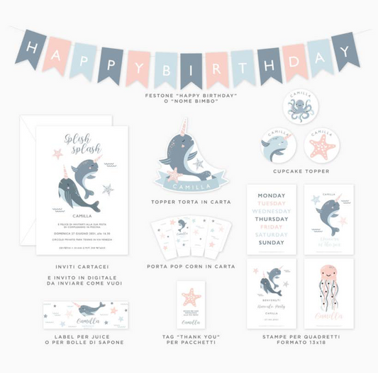 Sea Theme Party Kit